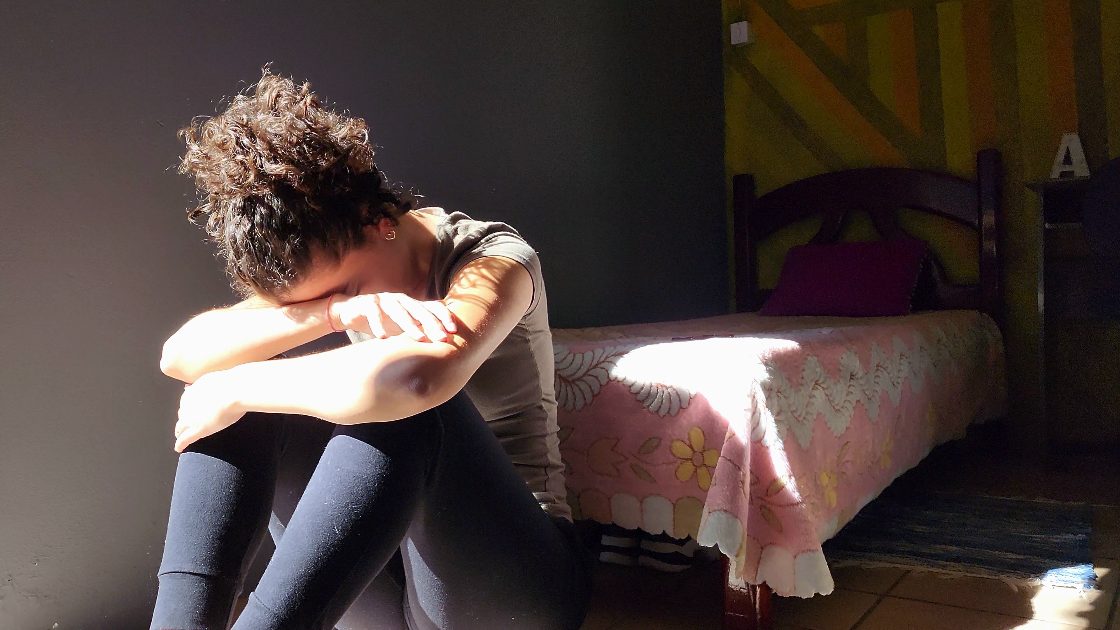 Depressed and anxious woman